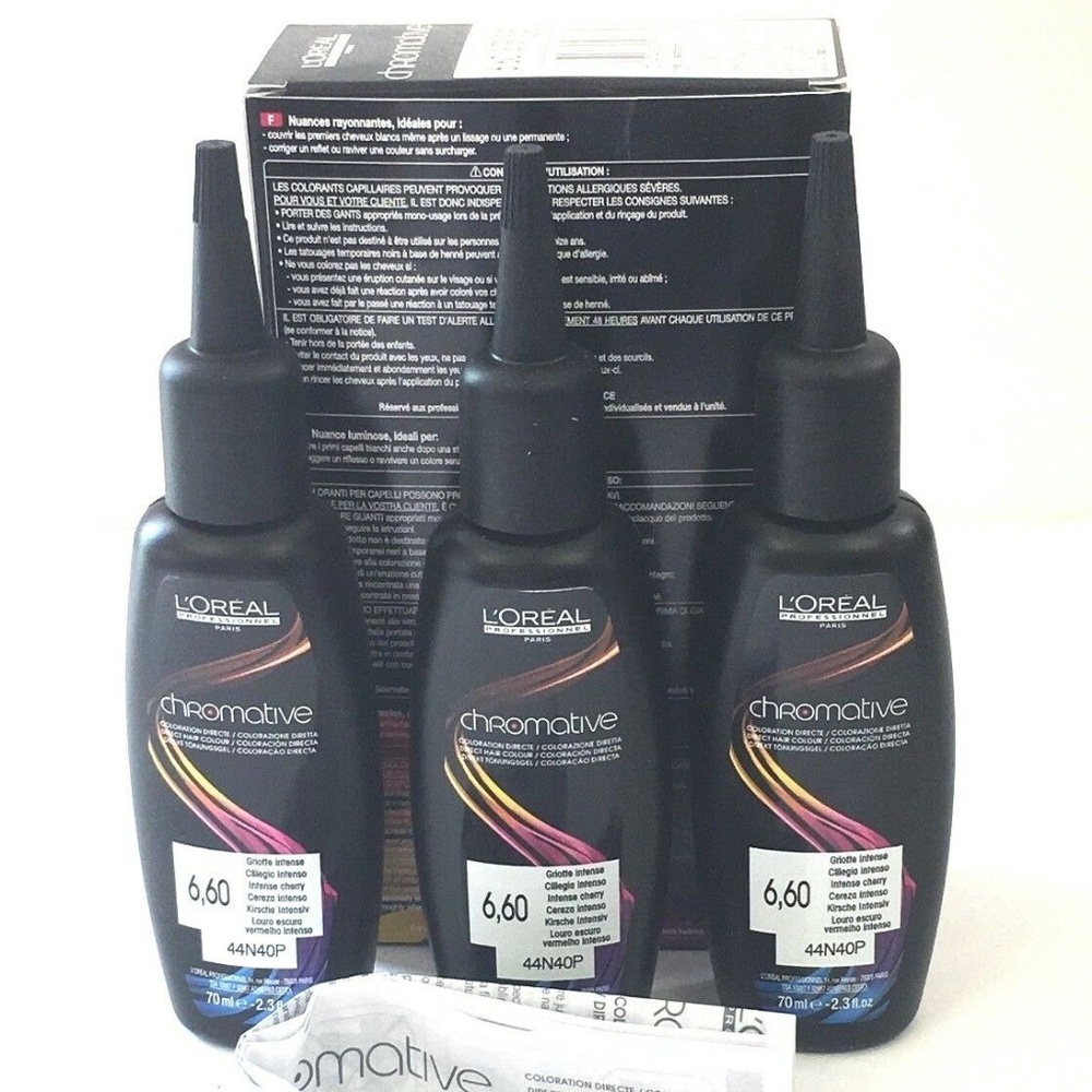 L'oreal - INTENSE CHERRY - 6,60 CHROMATIVE , 70ML
